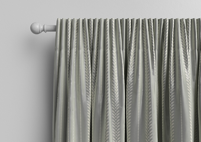 Laurel Stripe, Grey - Made to Measure Curtains - Image 10